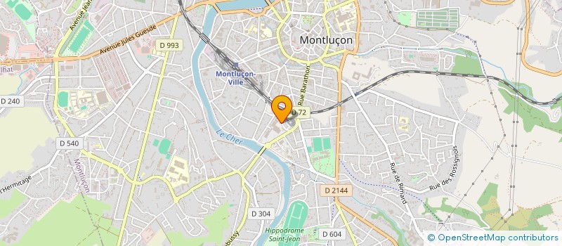 localisation de l'entreprise BOURBON à MONTLUCON
