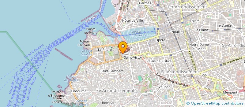 localisation de l'entreprise BOURBON AD7 à MARSEILLE