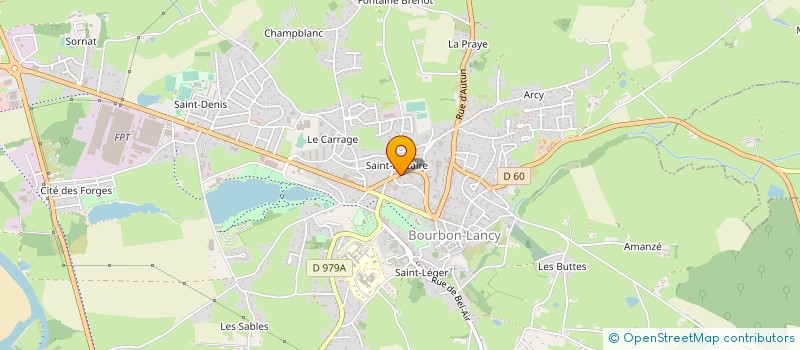 localisation de l'entreprise BOURBON AUTOMOBILES à BOURBON-LANCY