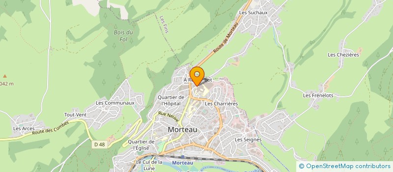 localisation de l'entreprise BOURBON AUTOMOTIVE PLASTICS MORTEAU à MORTEAU