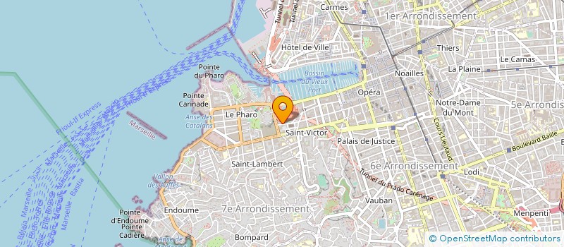 localisation de l'entreprise BOURBON CE GREBE à MARSEILLE