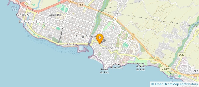 localisation de l'entreprise BOURBON ESPACE AMENAGEMENT à SAINT-PIERRE