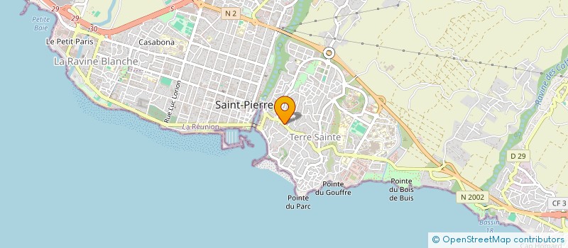 localisation de l'entreprise BOURBON ESPACE BATIMENT à SAINT-PIERRE