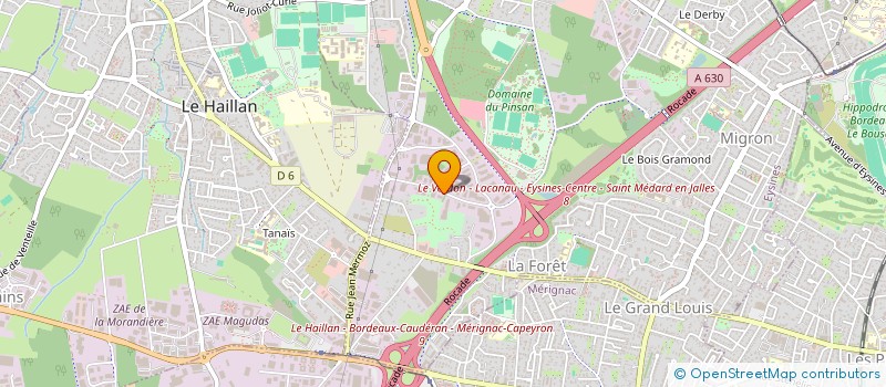 localisation de l'entreprise BOURBON EXPERTISE COMPTABLE, CONSEIL ET AUDIT  EYSINES