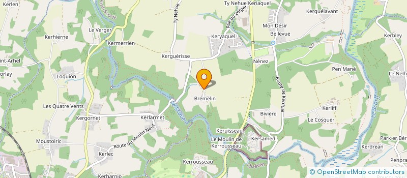 localisation de l'entreprise BOURBON-GWENED  PONT-SCORFF