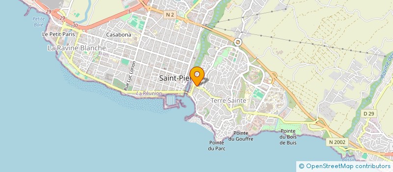 localisation de l'entreprise BOURBON IMMOBILIER SAINT PIERRE  SAINT-PIERRE