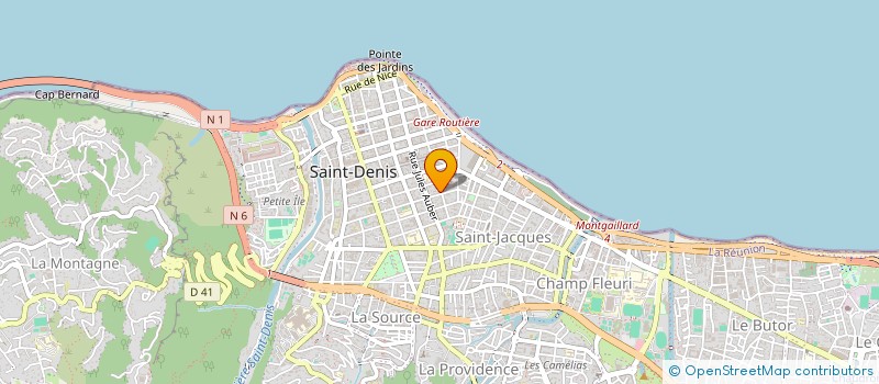 localisation de l'entreprise BOURBON NEGOCE à SAINT-DENIS