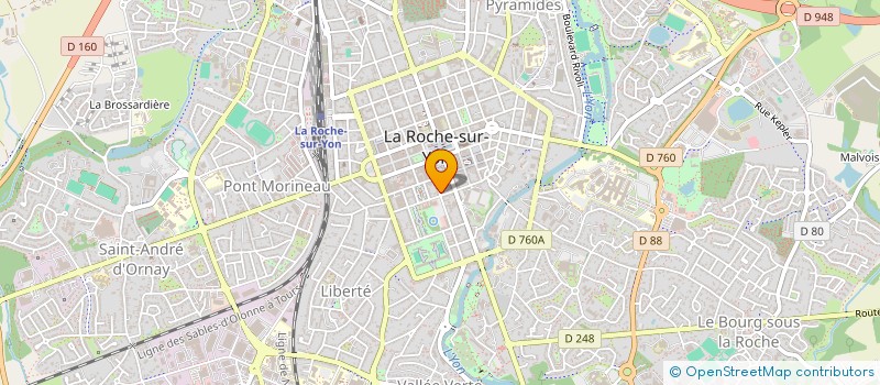 localisation de l'entreprise BOURBON ROYAL à LA ROCHE-SUR-YON