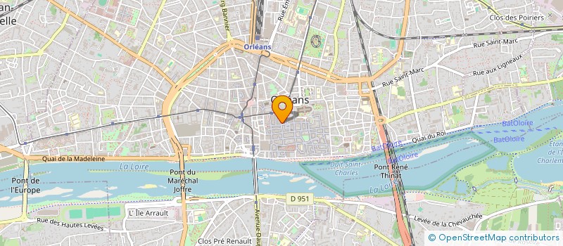 localisation de l'entreprise BOURBON SARL à ORLEANS