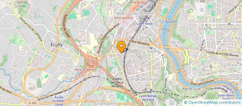 localisation de l'entreprise BOURBONNAIS  LYON