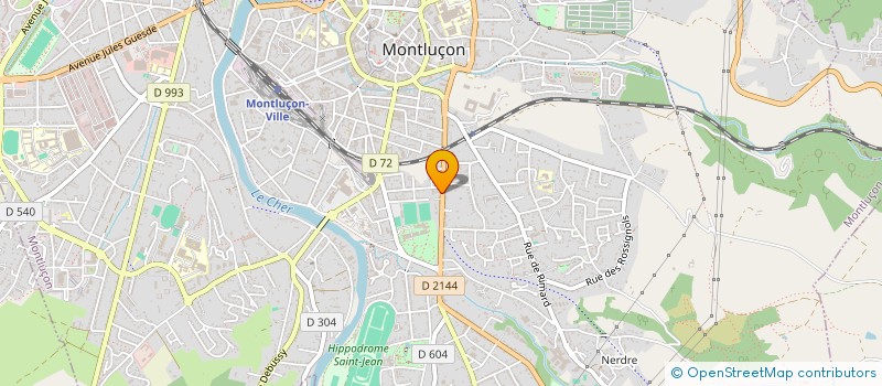 localisation de l'entreprise BOURBONNAIS CHESS BOXING (BCB)  MONTLUCON