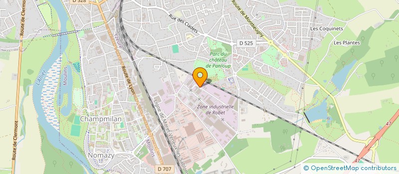 localisation de l'entreprise BOURBONNAISE DE BOISSONS à YZEURE