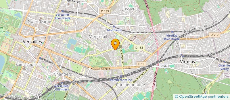 localisation de l'entreprise BOURBOTTE CHEYREZY à VERSAILLES