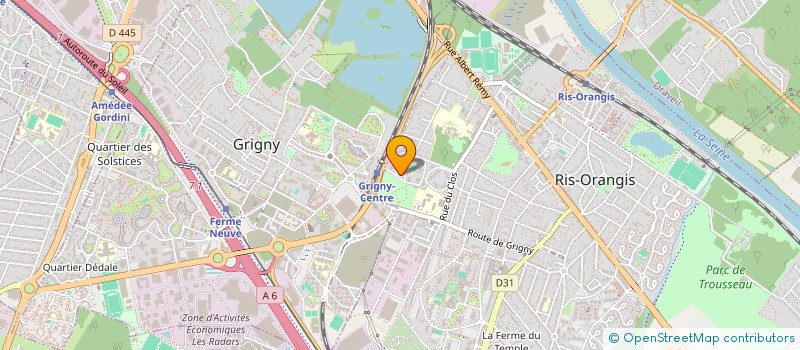 localisation de l'entreprise BOURCIER à RIS-ORANGIS
