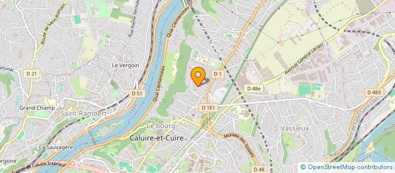 localisation de l'entreprise BOURCIER-DUSSUD  CALUIRE-ET-CUIRE