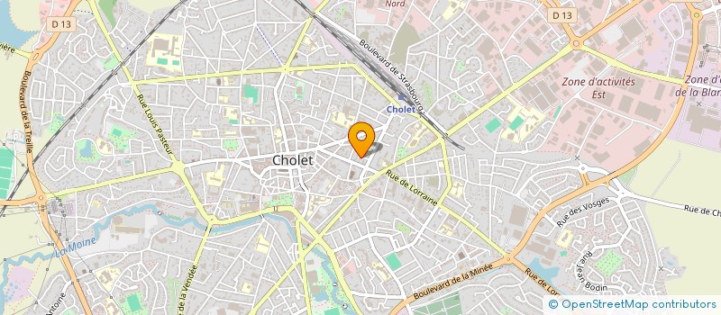 localisation de l'entreprise BOURCIER IMMO  CHOLET