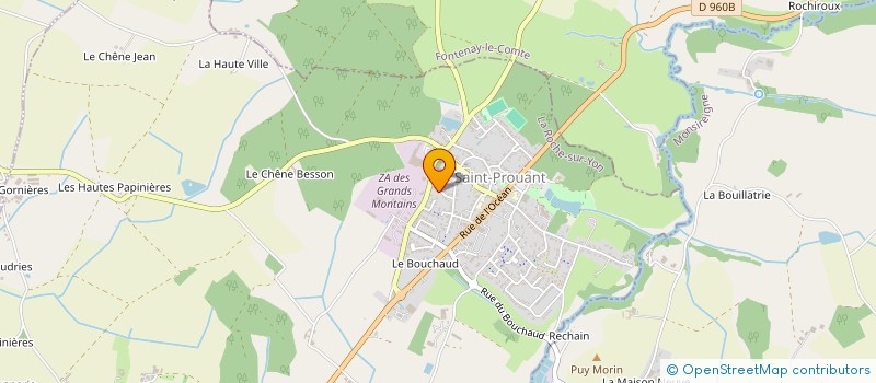 localisation de l'entreprise BOURCIER MAUDET  SAINT-PROUANT