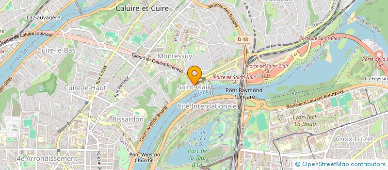 localisation de l'entreprise BOURCLAIR à CALUIRE-ET-CUIRE