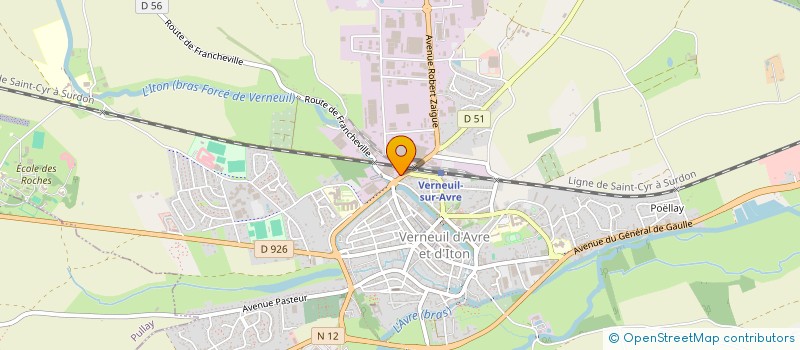 localisation de l'entreprise BOURD BALANCELLE & METALLERIE  VERNEUIL D'AVRE ET D'ITON