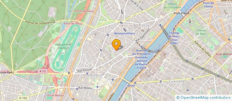 localisation de l'entreprise BOURDAN INVESTISSEMENTS  PARIS