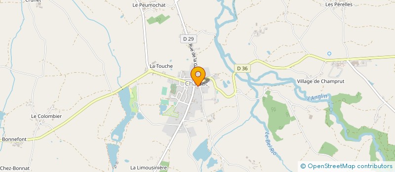 localisation de l'entreprise BOURDARIAS à CHAILLAC