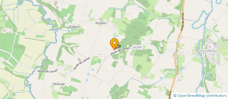 localisation de l'entreprise BOURDEOU  MONCRABEAU