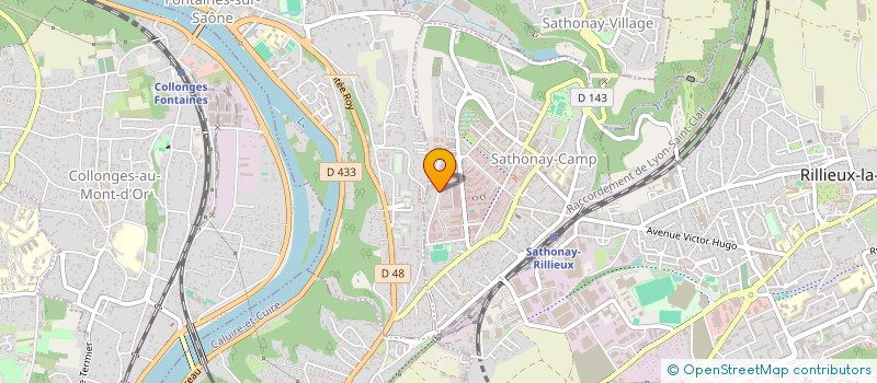 localisation de l'entreprise BOURDEREAU  SATHONAY-CAMP