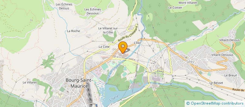 localisation de l'entreprise BOURDERIE à BOURG-SAINT-MAURICE