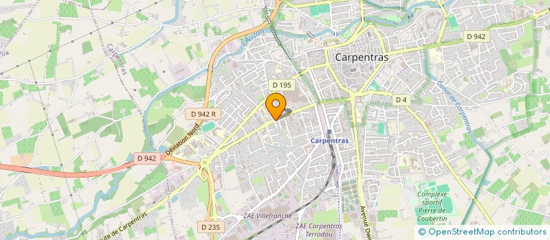 localisation de l'entreprise BOURDET  CARPENTRAS