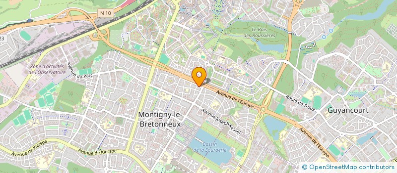 localisation de l'entreprise BOURDET  MONTIGNY-LE-BRETONNEUX