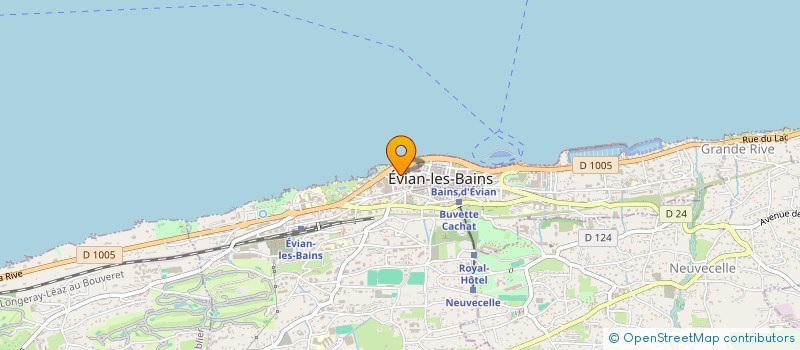 localisation de l'entreprise BOURDIAUX IMMOBILIER à EVIAN-LES-BAINS