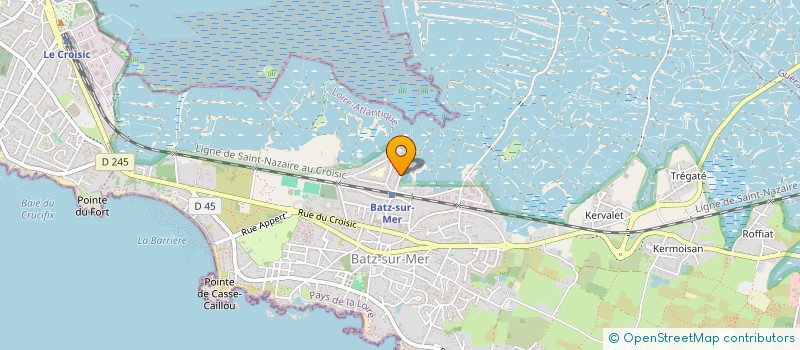 localisation de l'entreprise BOURDIC à BATZ-SUR-MER