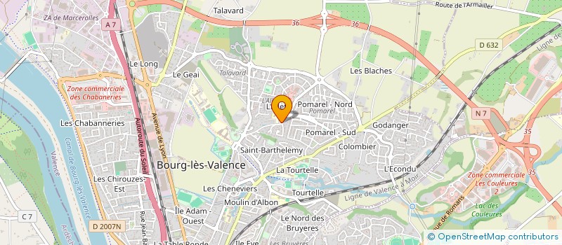 localisation de l'entreprise BOURDIER ALAIN ET BOURDIER NEE POPELIN JOCELYNE  BOURG-LES-VALENCE