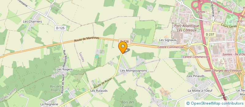 localisation de l'entreprise BOURDIEU COUVERTURE à SAINTES