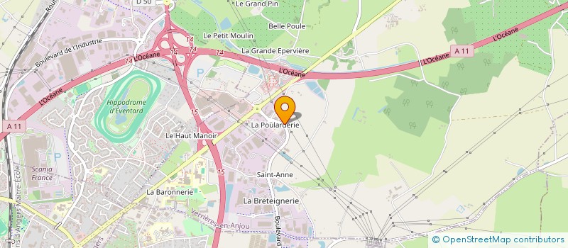 localisation de l'entreprise BOURDILLAT FERNANDES  VERRIERES-EN-ANJOU