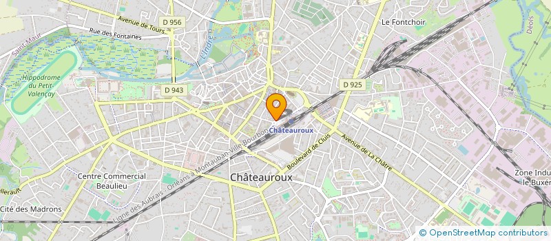 localisation de l'entreprise BOURDILLON à CHATEAUROUX