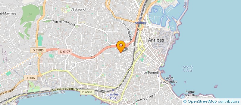 localisation de l'entreprise BOURDILLON DEVELOPPEMENT  ANTIBES