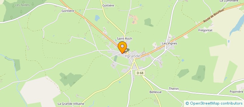 localisation de l'entreprise BOURDIN FRERES  YGRANDE