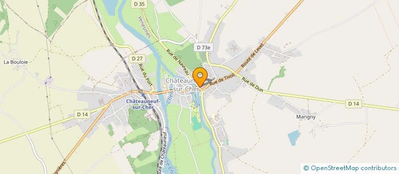 localisation de l'entreprise BOURDIN MICHEL ET ASSOCIES DISTRIBUTION à CHATEAUNEUF-SUR-CHER