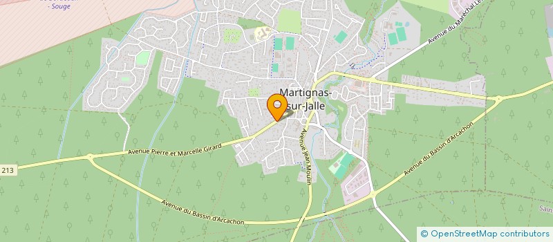 localisation de l'entreprise BOURDIN TRANSPORT  MARTIGNAS-SUR-JALLE