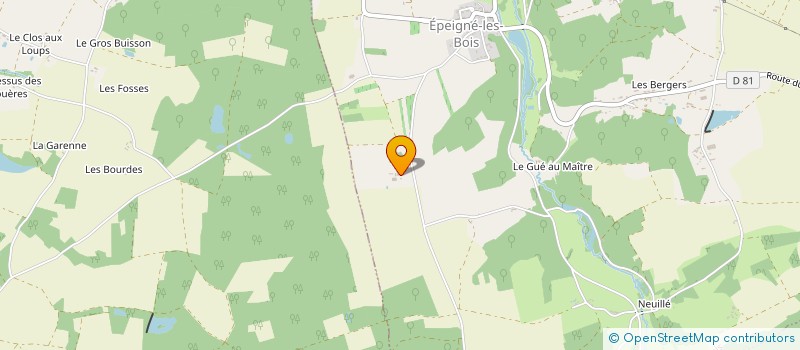 localisation de l'entreprise BOURDISSON  EPEIGNE LES BOIS