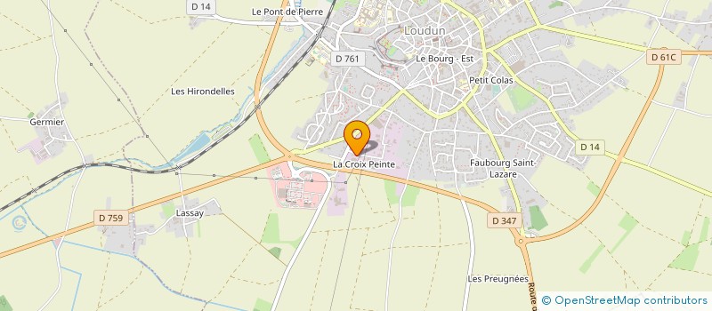 localisation de l'entreprise BOURDON à LOUDUN