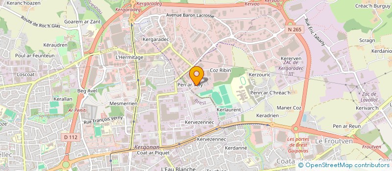 localisation de l'entreprise BOURDON  GUIPAVAS