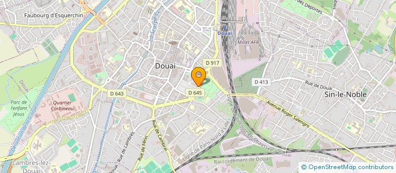 localisation de l'entreprise BOURDON  DOUAI