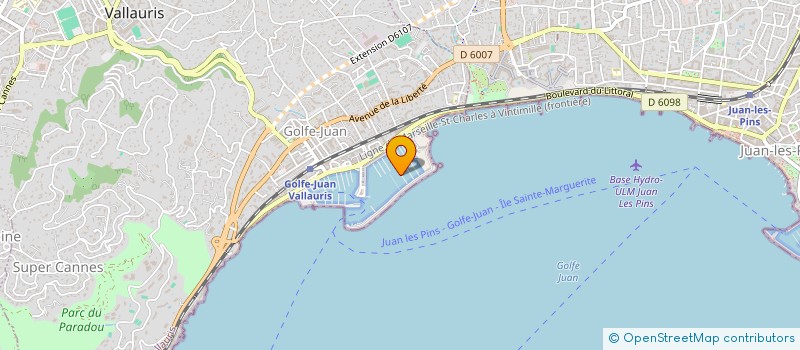 localisation de l'entreprise BOURDON MECANIQUE MARINE à VALLAURIS