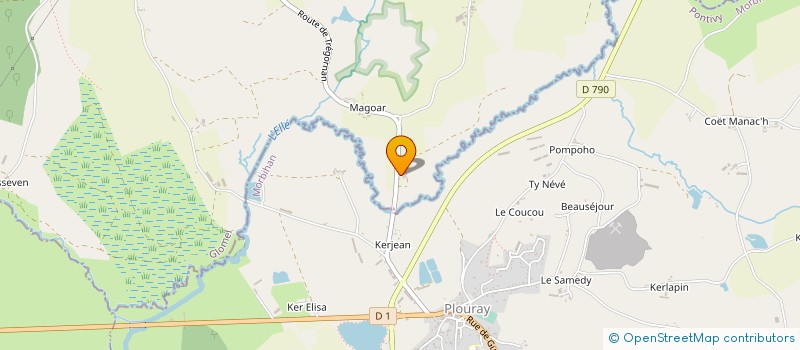 localisation de l'entreprise BOURDONNAY JEAN-YVES  GLOMEL