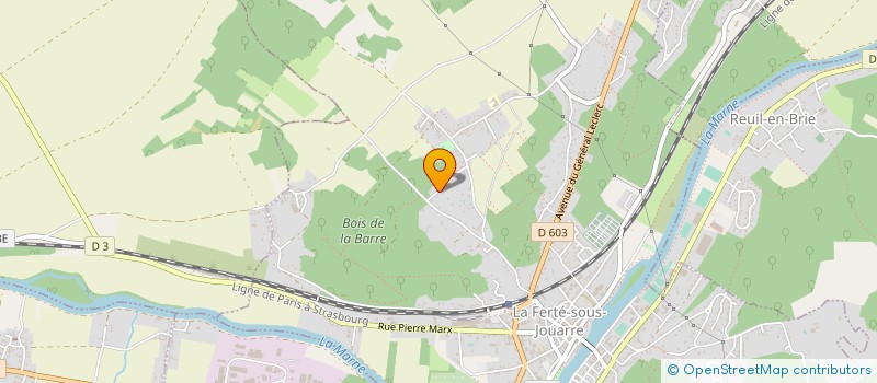 localisation de l'entreprise BOURDONNAY PLOMBERIE CHAUFFAGE à LA FERTE-SOUS-JOUARRE