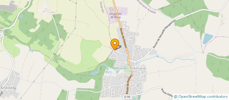 localisation de l'entreprise BOURDONNEAU DISTRIBUTION  ROCHES-PREMARIE-ANDILLE