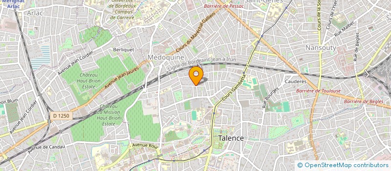 localisation de l'entreprise BOUREAU SIBRAC  TALENCE