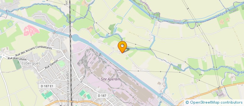 localisation de l'entreprise BOUREL  ISBERGUES